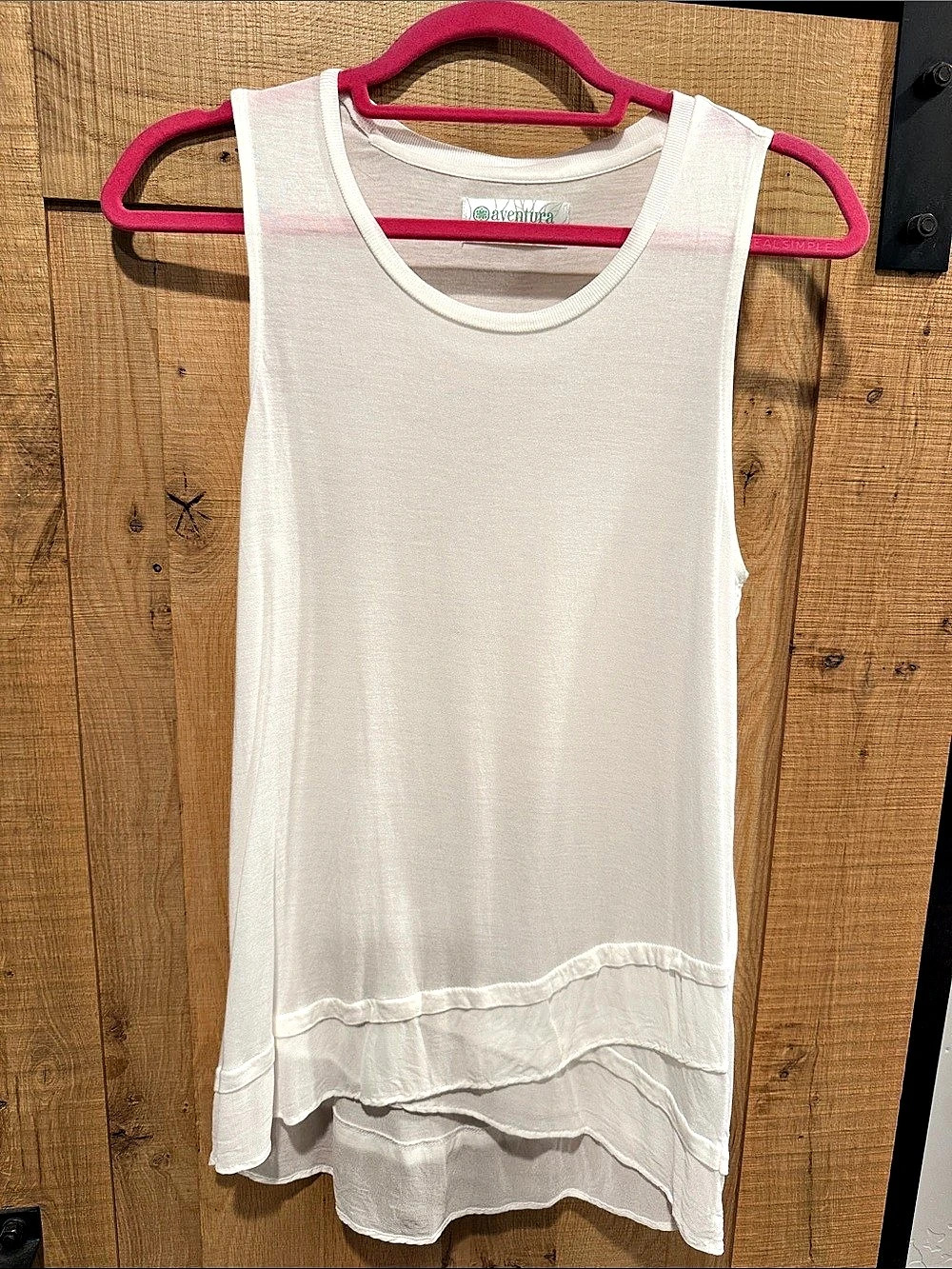 Aventura Summertime Mesh-Knit Tank White